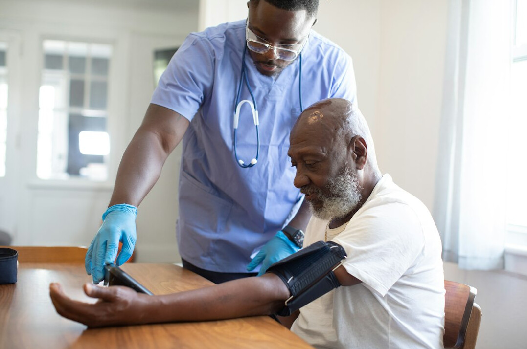 person getting annual health checkup